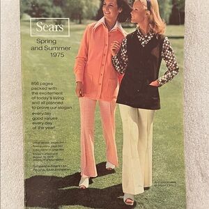 Retro/Vintage Sears Spring and Summer Catalogue 1975